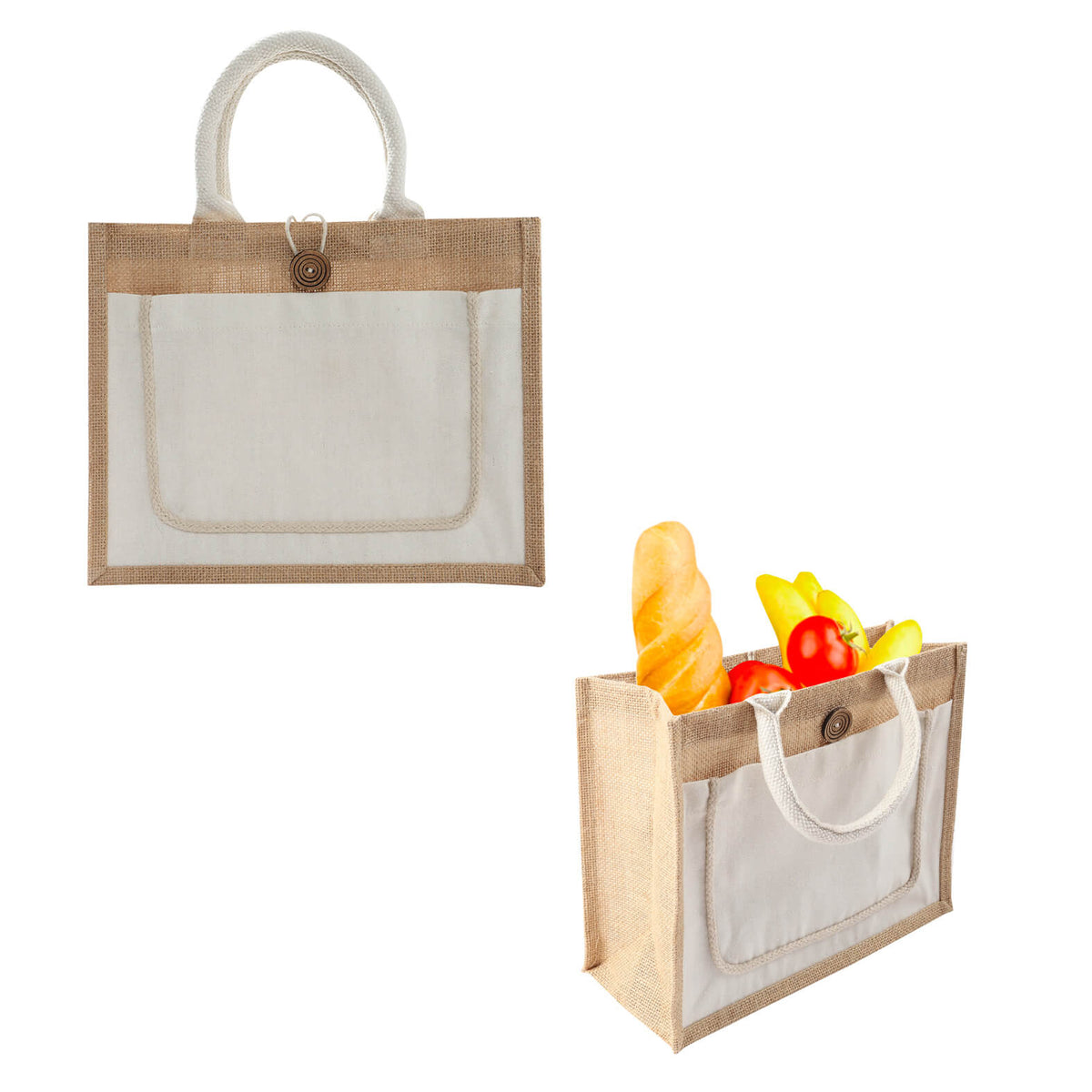 Bolsa eco de yute Tika · Publicitex BL 232