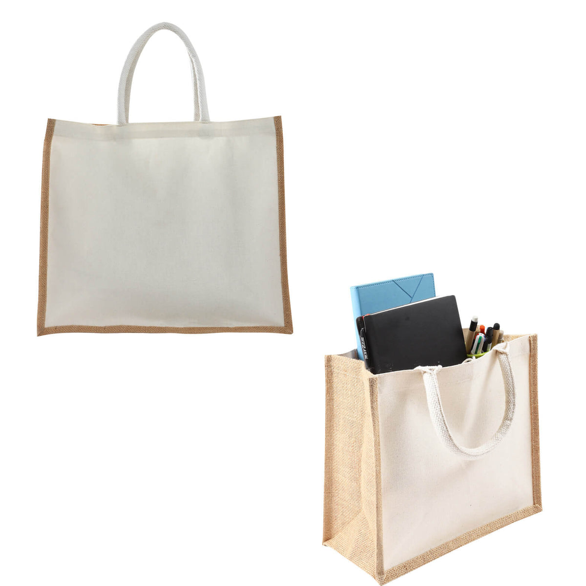 Bolsa eco de yute Veda · Publicitex BL 233
