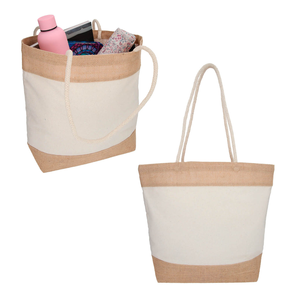 Bolsa eco de yute Zante · Publicitex BL 107